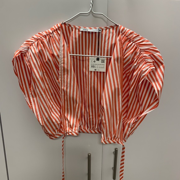 Zara orange stripe set - Picture 3 of 5